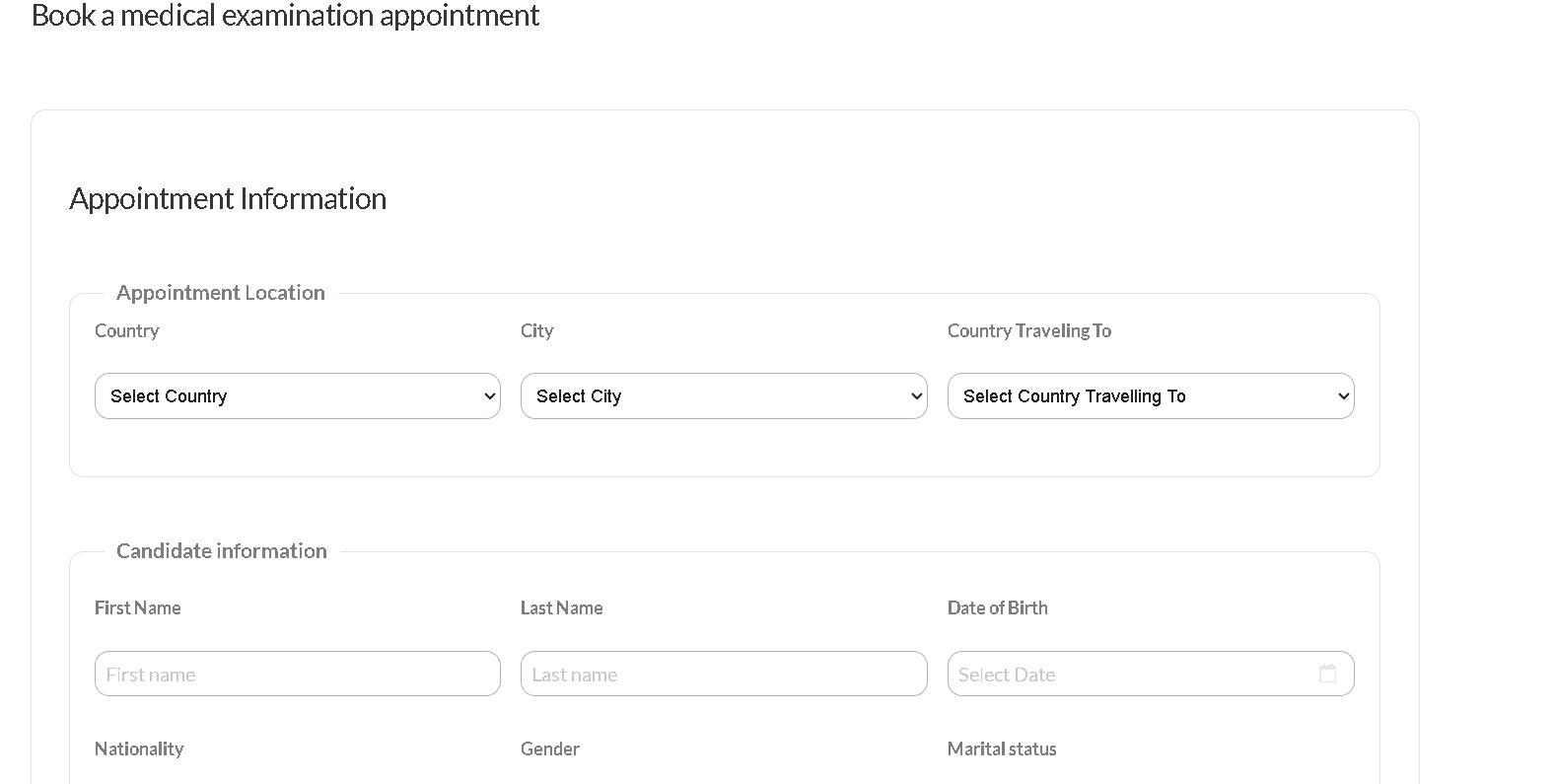 Gamca book appointment